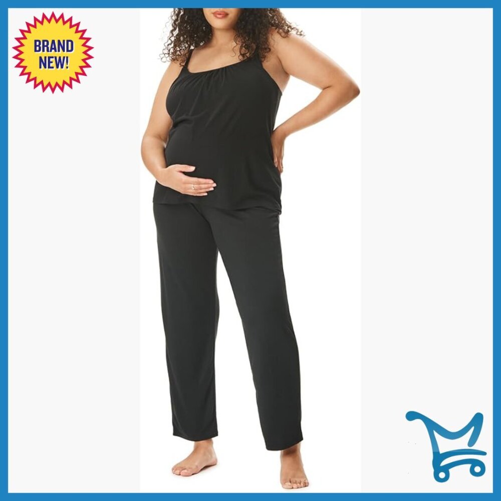 Maternity Nursing Sleepwear Set Medium Recycled Polyester Lounge